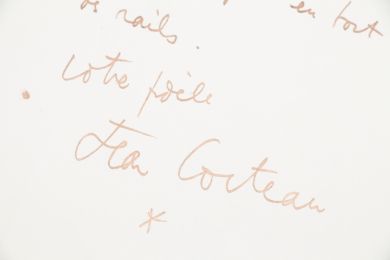 COCTEAU : Lettre autographe datée et signée remerciant son admirateur : 