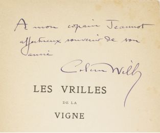 COLETTE : Les vrilles de la vigne - Signed book, First edition - Edition-Originale.com