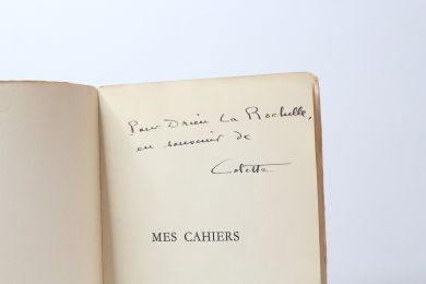 COLETTE : Mes cahiers - Autographe - Edition-Originale.com