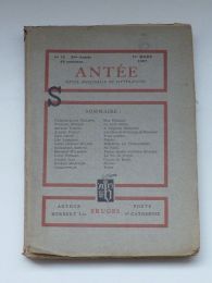 COLLECTIF : Antée. Revue mensuelle de littérature N°10 de la deuxième année - First edition - Edition-Originale.com