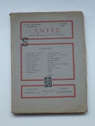 COLLECTIF : Antée. Revue mensuelle de littérature N°11 de la deuxième année - Erste Ausgabe - Edition-Originale.com