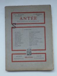 COLLECTIF : Antée. Revue mensuelle de littérature N°7 de la deuxième année - Prima edizione - Edition-Originale.com