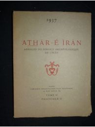 COLLECTIF : Athar-E-Iran. Annales du service archéologique de l'Iran. Année 1937 complète - Erste Ausgabe - Edition-Originale.com
