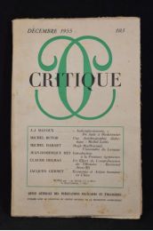 COLLECTIF : Critique N°103 - First edition - Edition-Originale.com