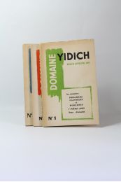 COLLECTIF : Domaine yidich, N°1 & 2 & 3-4. Revue de littérature juive. Complet en 4 numéros et 3 volumes - Erste Ausgabe - Edition-Originale.com