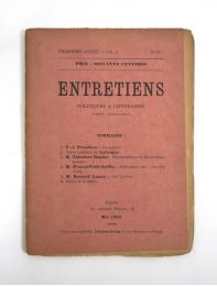 COLLECTIF : Entretiens politiques & littéraires N°26 de la troisième année - Erste Ausgabe - Edition-Originale.com