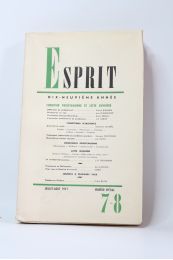 COLLECTIF : Esprit. Condition prolétarienne et lutte ouvrière. N°7-8 de la 19ème année - Erste Ausgabe - Edition-Originale.com
