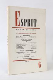 COLLECTIF : Esprit. La Tchécoslovaquie plaie ouverte. N°6 de la nouvelle série - Prima edizione - Edition-Originale.com
