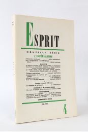 COLLECTIF : Esprit. L'impérialisme. N°4 de la nouvelle série - First edition - Edition-Originale.com