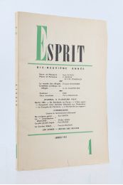 COLLECTIF : Esprit N°1 de la 19ème année - First edition - Edition-Originale.com