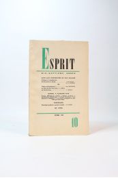 COLLECTIF : Esprit. N°10 de la 17ème année - Erste Ausgabe - Edition-Originale.com