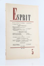 COLLECTIF : Esprit N°5 de la 18ème année - Prima edizione - Edition-Originale.com