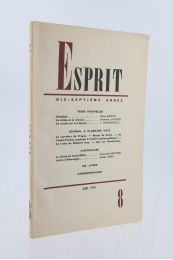 COLLECTIF : Esprit N°8 de la 17ème année - First edition - Edition-Originale.com