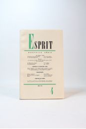 COLLECTIF : Esprit. Nouvelle série : N°4 de la 27ème année - Erste Ausgabe - Edition-Originale.com