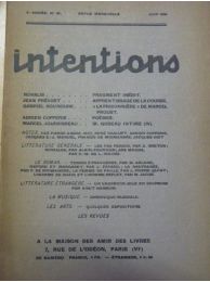COLLECTIF : Intentions. Revue mensuelle. N°25  - Prima edizione - Edition-Originale.com