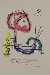 COLLECTIF : Joan Miro, dibujos y litografias. Coleccion Juan de Juanes I . Papeles de son armadans.  - Erste Ausgabe - Edition-Originale.com