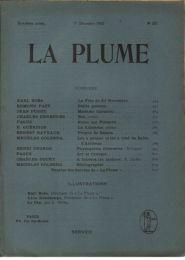 COLLECTIF : La Plume, revue littéraire, artistique et sociale N°351 de la 15ème année - Erste Ausgabe - Edition-Originale.com