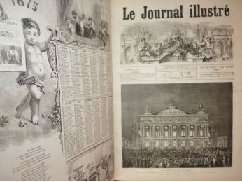 COLLECTIF : Le Journal illustré, douzième année complète (1875), du n°1 du 3 janvier 1875 au n°52 du 26 décembre 1875, soit 52 numéros - Erste Ausgabe - Edition-Originale.com