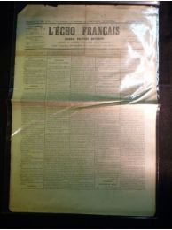 COLLECTIF : L'Echo français - journal politique quotidien. Deuxième année, dimanche 21 mai 1871.  - Erste Ausgabe - Edition-Originale.com