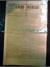 COLLECTIF : L'Echo français - journal politique quotidien. Deuxième année, jeudi 27 avril 1871.  - Prima edizione - Edition-Originale.com