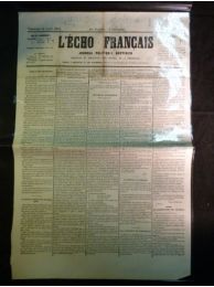 COLLECTIF : L'Echo français - journal politique quotidien. Deuxième année, vendredi 14 avril 1871.  - Erste Ausgabe - Edition-Originale.com