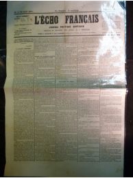 COLLECTIF : L'Echo français - journal politique quotidien. Deuxième année, vendredi 21 et samedi 22 avril 1871.  - Prima edizione - Edition-Originale.com
