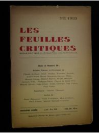 COLLECTIF : Les Feuilles critiques N°16 de la deuxième année - Erste Ausgabe - Edition-Originale.com