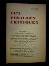 COLLECTIF : Les Feuilles critiques N°17 de la deuxième année - First edition - Edition-Originale.com