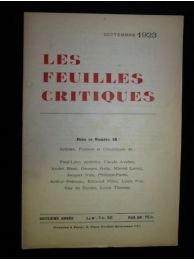 COLLECTIF : Les Feuilles critiques N°18 de la deuxième année - First edition - Edition-Originale.com