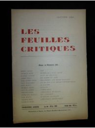 COLLECTIF : Les Feuilles critiques N°20 de la troisième année - Erste Ausgabe - Edition-Originale.com