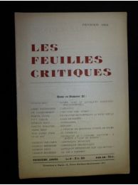 COLLECTIF : Les Feuilles critiques N°21 de la troisième année - Prima edizione - Edition-Originale.com