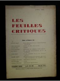 COLLECTIF : Les Feuilles critiques N°22 de la troisième année - Erste Ausgabe - Edition-Originale.com