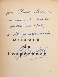 COMBELLE : Prisons de l'Espérance - Autographe, Edition Originale - Edition-Originale.com