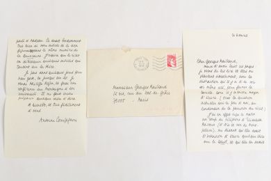 COMPAGNON : Lettre autographe signée adressée à Georges Raillard - Signed book, First edition - Edition-Originale.com