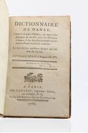 COMPAN : Dictionnaire de danse - Erste Ausgabe - Edition-Originale.com