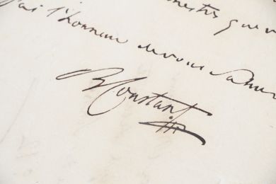 CONSTANT : Lettre autographe signée et datée adressée à son banquier Léon Joseph Leconte - Libro autografato, Prima edizione - Edition-Originale.com
