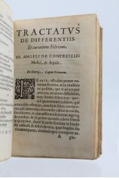 CONTECILLIUS : Tractatus de differentiis et curatione febrium, ac de sanguinis missione, rei medicae studiosis valde utilis & accommodatus : nunc recens ad communem utilitatem excusus - First edition - Edition-Originale.com