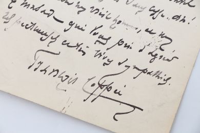 COPPEE : Lettre autographe signée à Marthe Daudet : 