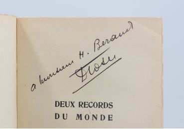 COSTES : Deux records du monde - Autographe, Edition Originale - Edition-Originale.com
