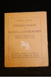 COULON : L'enseignement de Rémy de Gourmont - Erste Ausgabe - Edition-Originale.com