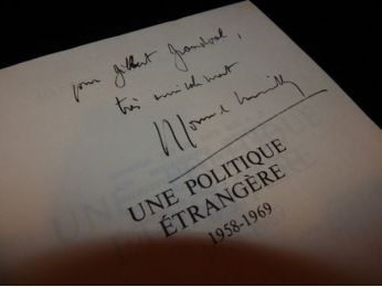 COUVE DE MURVILLE : Une politique étrangère 1958-1969 - First edition - Edition-Originale.com