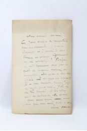 DAGNAN-BOUVERET : Lettre autographe signée au peintre Lucien Hector Monod : 