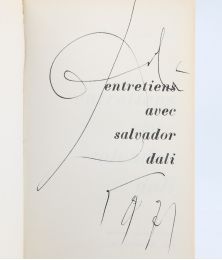 DALI : Entretiens avec Salvador Dali - Signed book, First edition - Edition-Originale.com