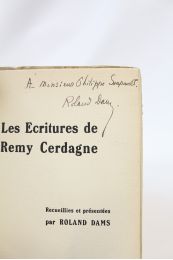 DAMS : Les écritures de Rémy Cerdagne - Autographe, Edition Originale - Edition-Originale.com