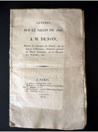 DANDREE : Lettres sur le salon de 1808 a M. Denon - Edition Originale - Edition-Originale.com