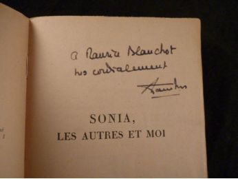 DANINOS : Sonia, les autres et moi - Autographe, Edition Originale - Edition-Originale.com