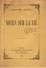 DAUDET : Notes sur la vie - First edition - Edition-Originale.com