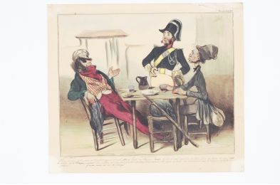 DAUMIER : Lithographie originale en couleurs - 