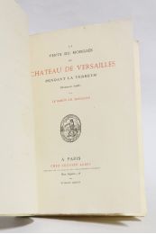 DAVILLIER : La vente du mobilier du château de Versailles pendant la Terreur - Prima edizione - Edition-Originale.com