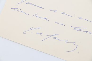 DE GAULLE : Lettre autographe signée adressée à une dame prénommée Lada lui adressant ses voeux pour 1945 : 